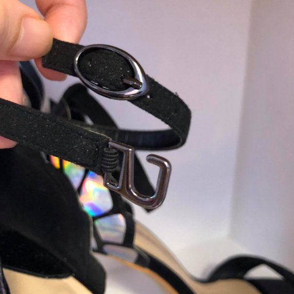 Black butterfly heels - Picture 4 of 5